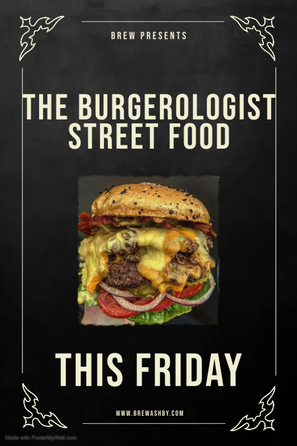 The Burgerologist Street Food Pop Up at Brew, 106B Market Street, Ashby-de-la-Zouch