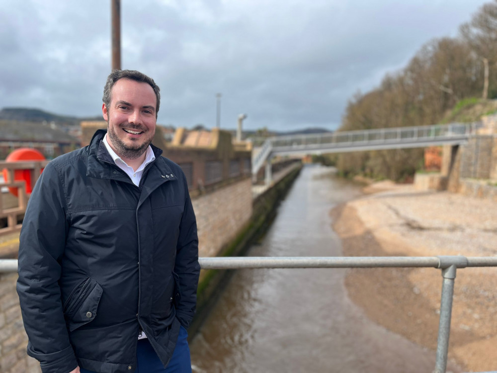 Simon Jupp MP by River Sid, Sidmouth (Simon Jupp)