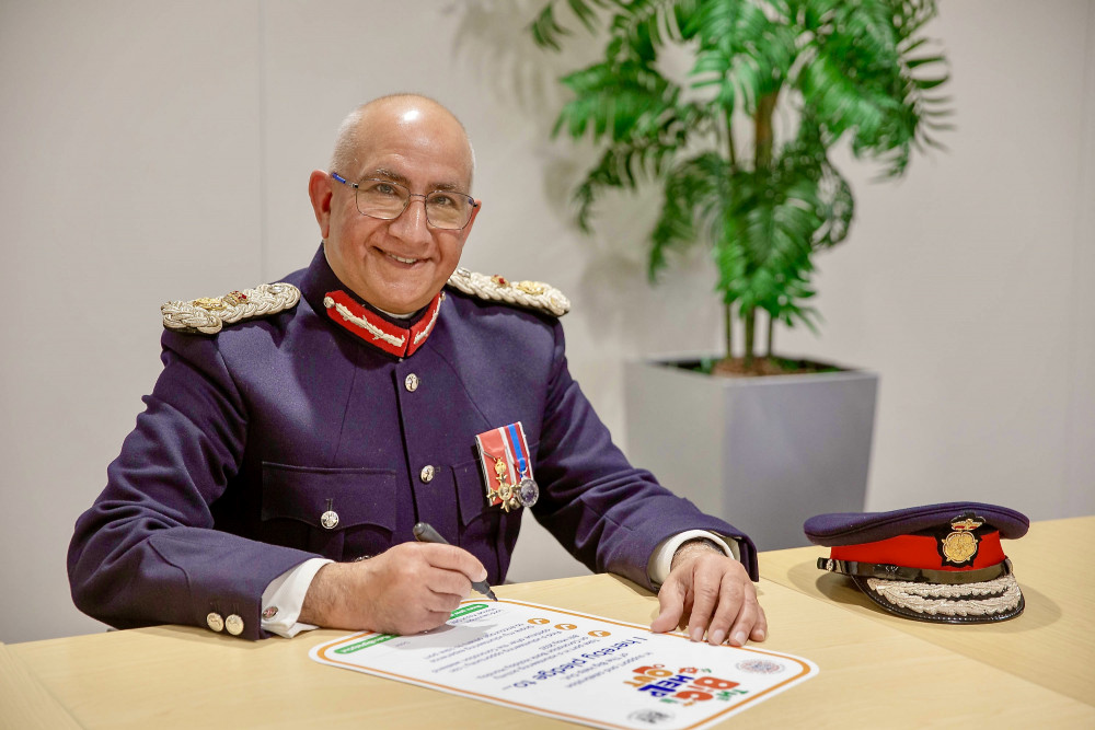 Lord Lieutenant of Leicestershire Mike Kapur OBE