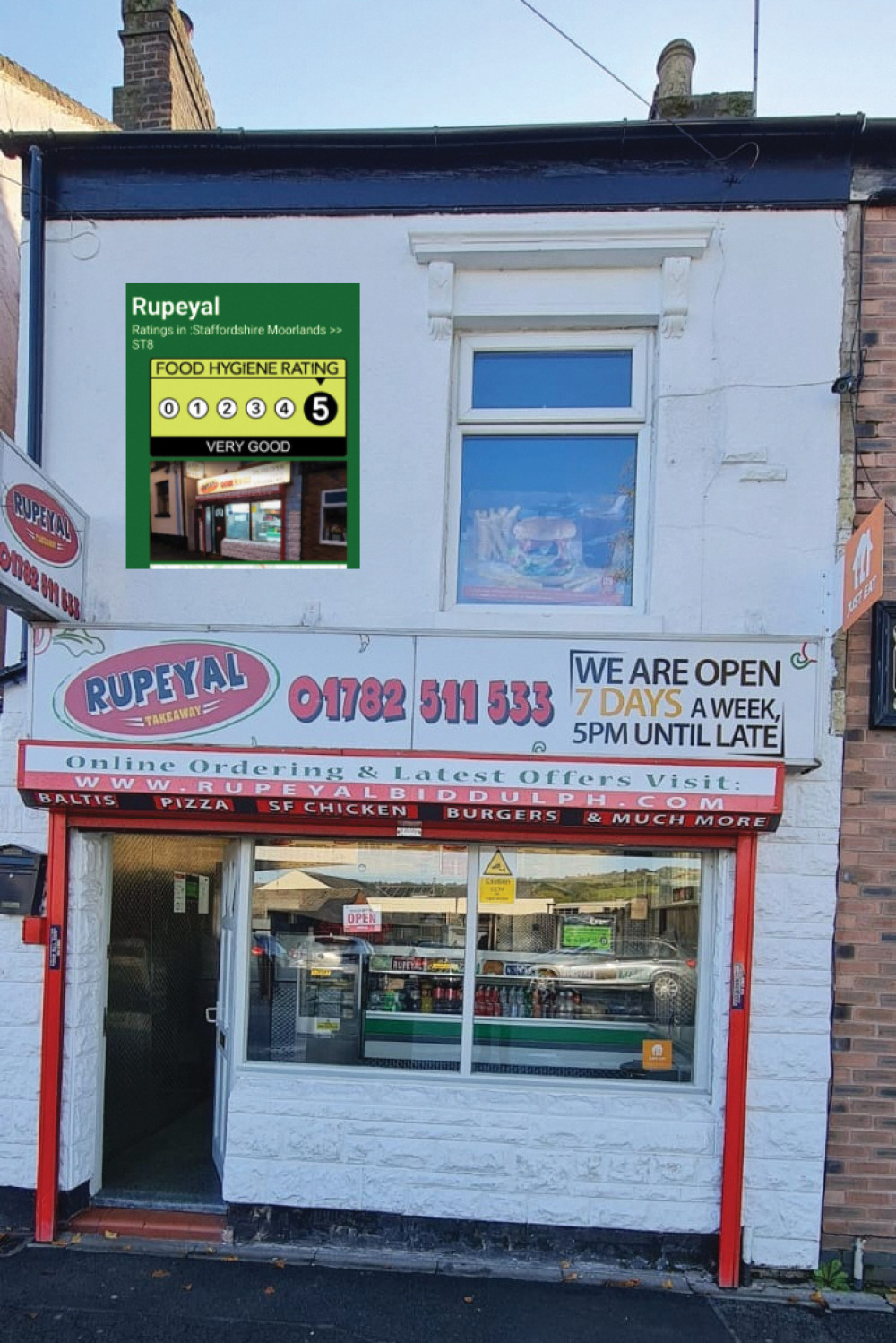 The Rupeyal Takeaway on Congleton Road