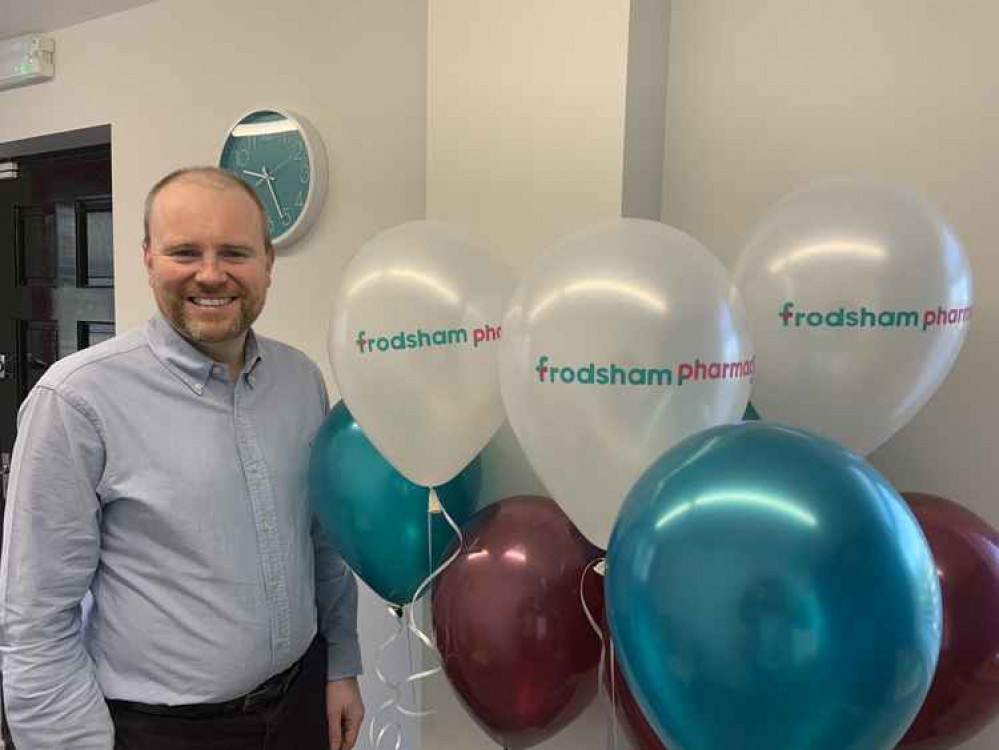 Frodsham Pharmacy has been launched by pharmacist, Christian Logue. Frodsham Pharmacy has been launched by pharmacist, Christian Logue.