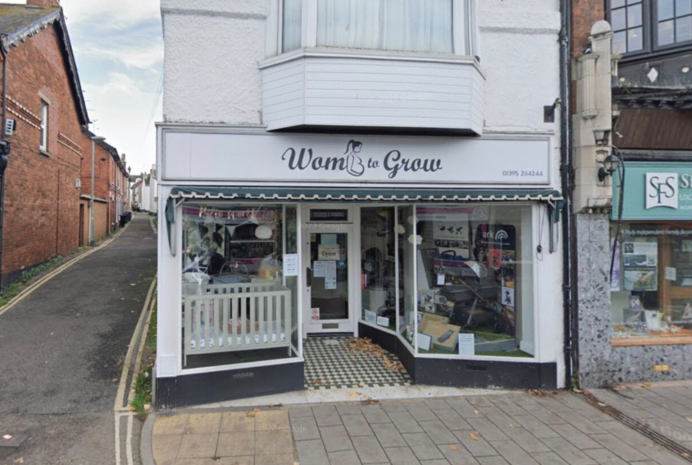 Womb to Grow, Exeter Road, Exmouth (Google Maps)