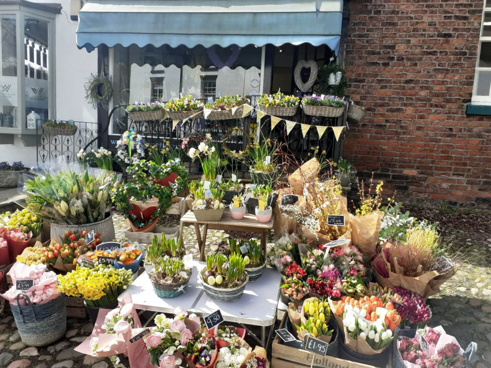 Gorgeous Easter blooms at Flowers on The Cobbles (Photo: Sandbach Nub News)