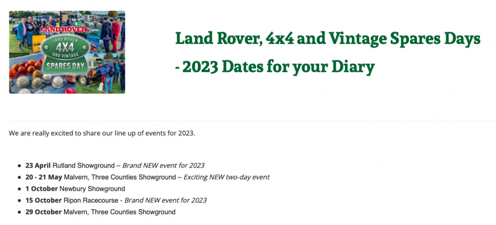 Land Rover Spares 