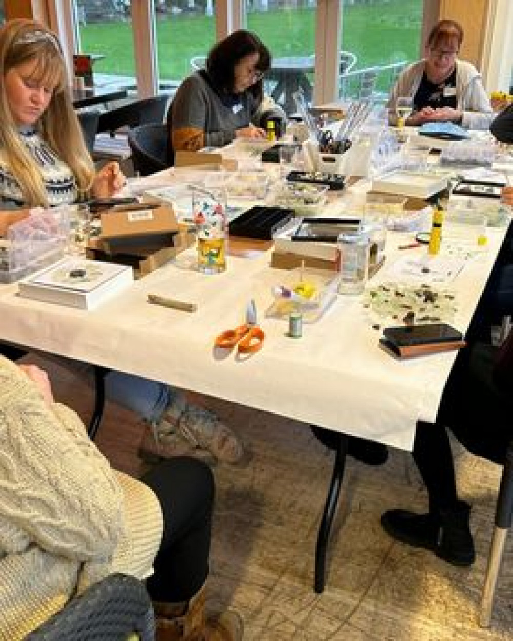 Sea glass Picture  Workshop at the Dracaena Centre.