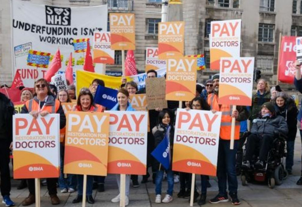 Junior doctors on strike until Saturday (credit BMA)