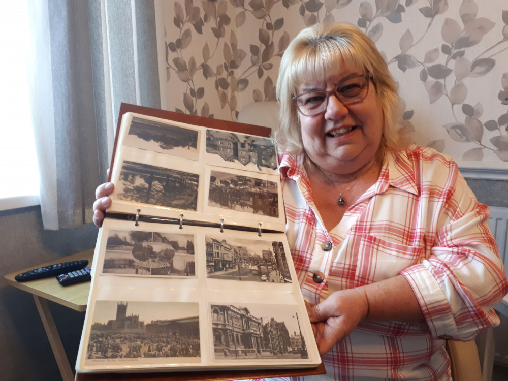 Staffordshire gran, Jane Westwood, has collected 750,000 postcards over nearly 60 years (SWNS).