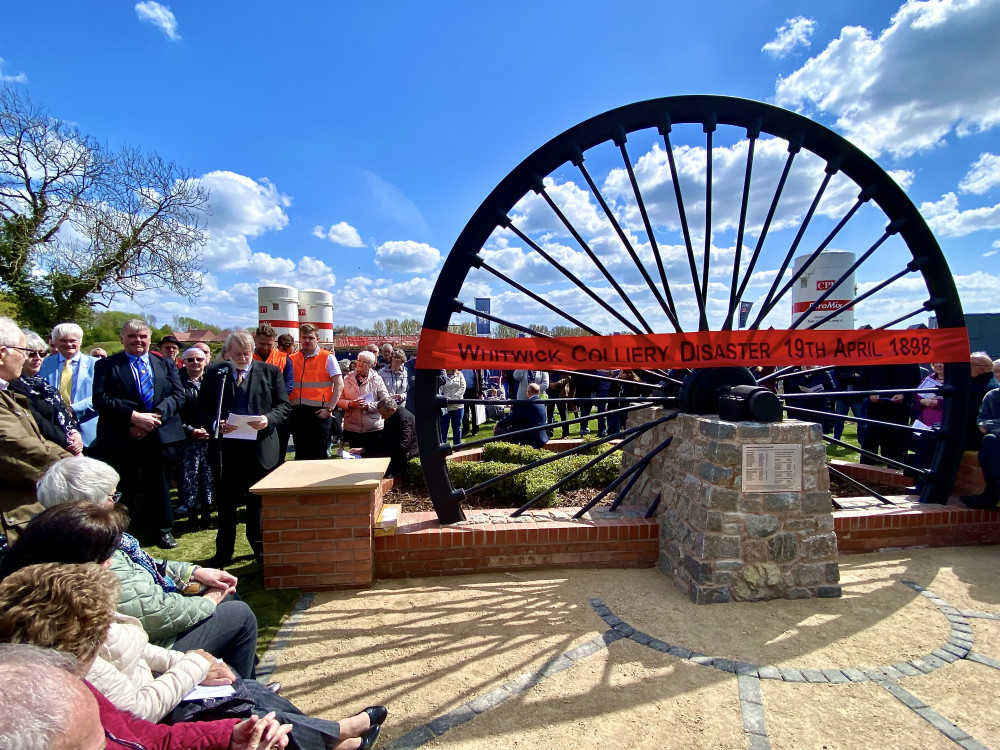 A memorial to the Whitwick Mining Disaster was unveiled last year in Hugglescote on the site of the tragedy. Photo: Coalville Nub News