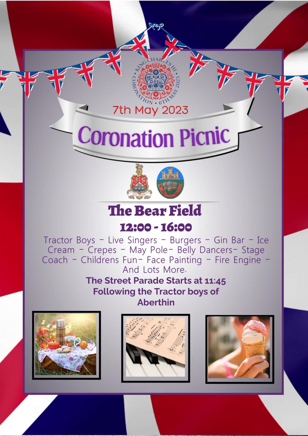 The coronation parade and picnic