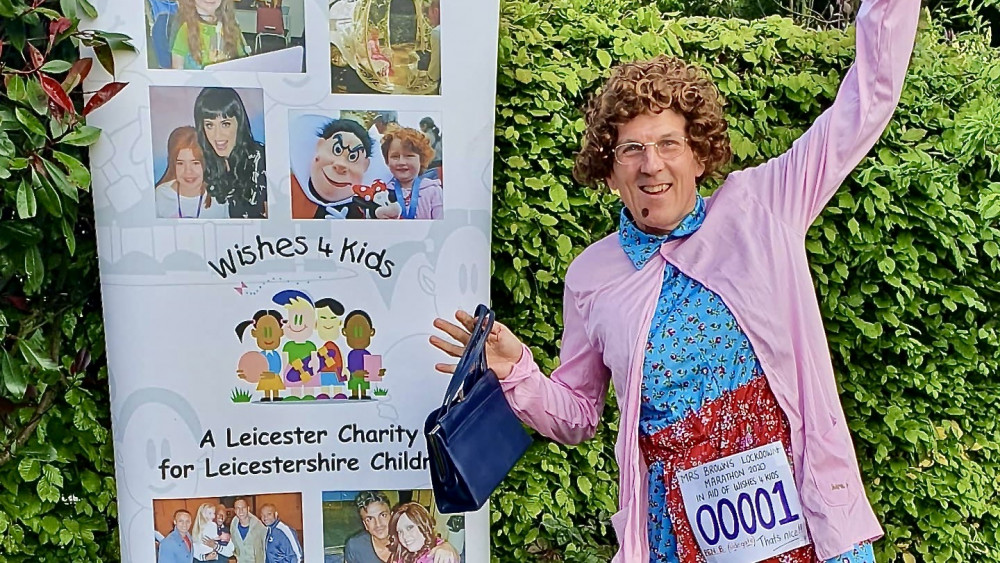 Richard Bebbington ran the London Marathon in his garden in Ashby de la Zouch during the pandemic Richard Bebbington ran the London Marathon in his garden in Ashby de la Zouch during the pandemic