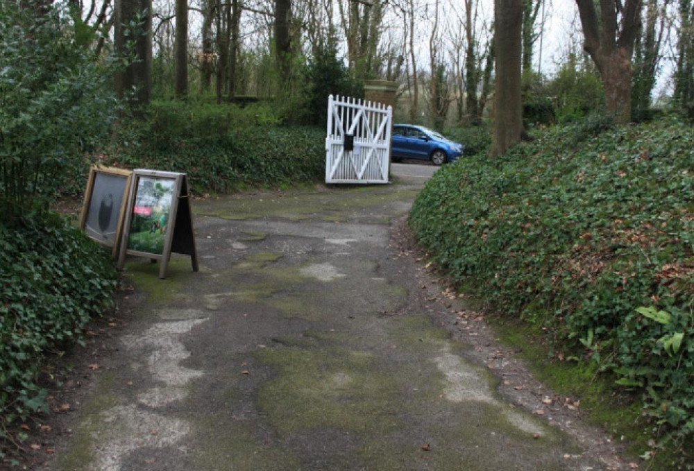 The existing driveway at Max Gate, the former home of Thomas Hardy