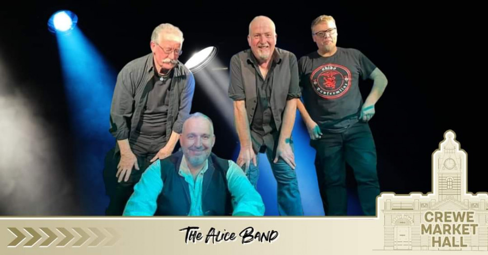 The Alice Band are performing live at Crewe Market Hall on Saturday 22 April.