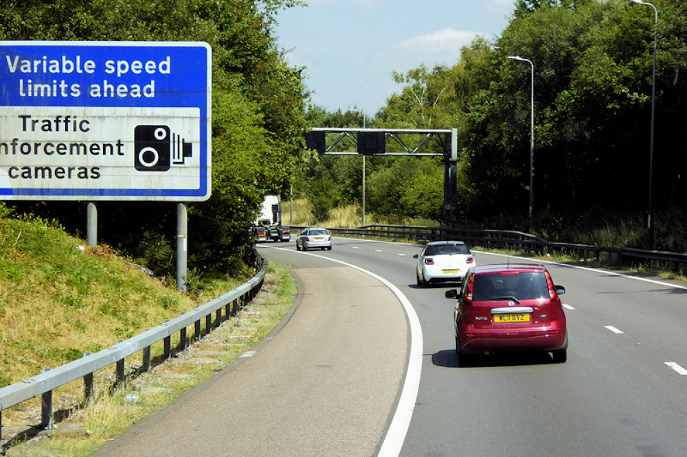 At the M40/M42 interchange the hard shoulder was being converted to a fourth lane between M42 junction 3 and junction 3a, and M42 junction 3a to M40 junction 16