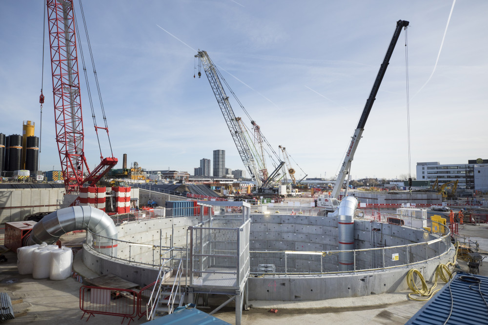 Progress at Victoria Road Crossover. Photo: HS2.