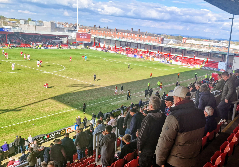 Rod McDonald is hoping to play at Mornflake Stadium as a Crewe Alexandra player in 2023/24 (Ryan Parker).