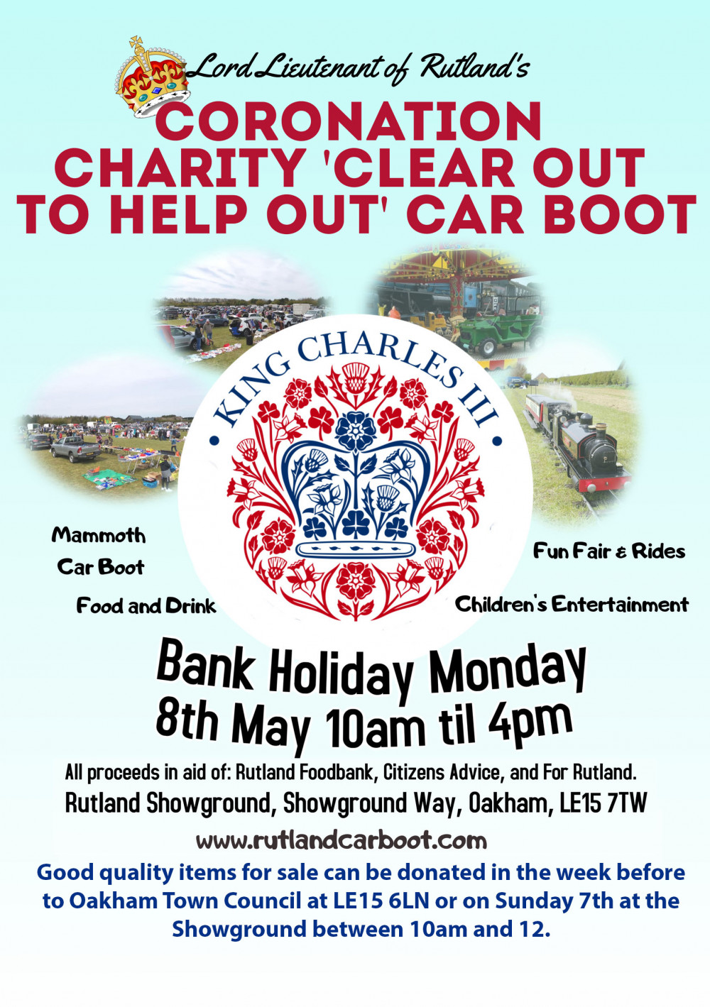 Clear out to help out Car Boot flyer