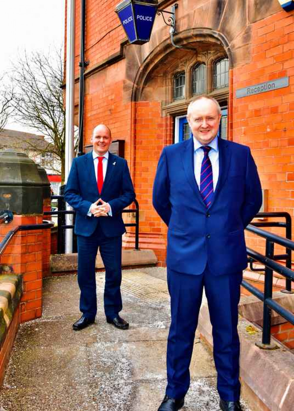 Cheshire's new chief constable Mark Roberts (right) with Police and Crime Commissioner David Keane. Cheshire's new chief constable Mark Roberts (right) with Police and Crime Commissioner David Keane.