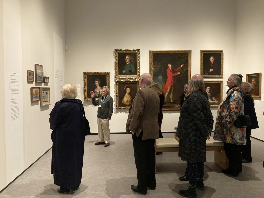 The civic party are given a tour of Dorset Museum (photo credit: Discover Dorchester/Dorchester Town Council)