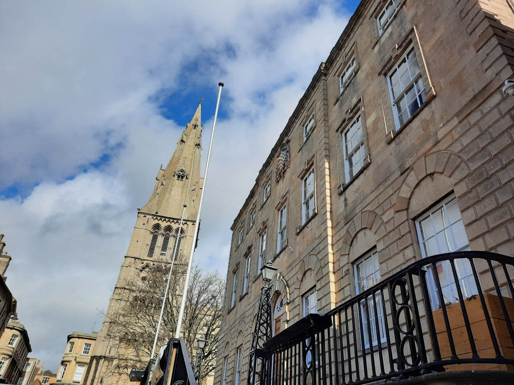 Stamford Guildhall and St John's Church. Image credit: Nub News. 