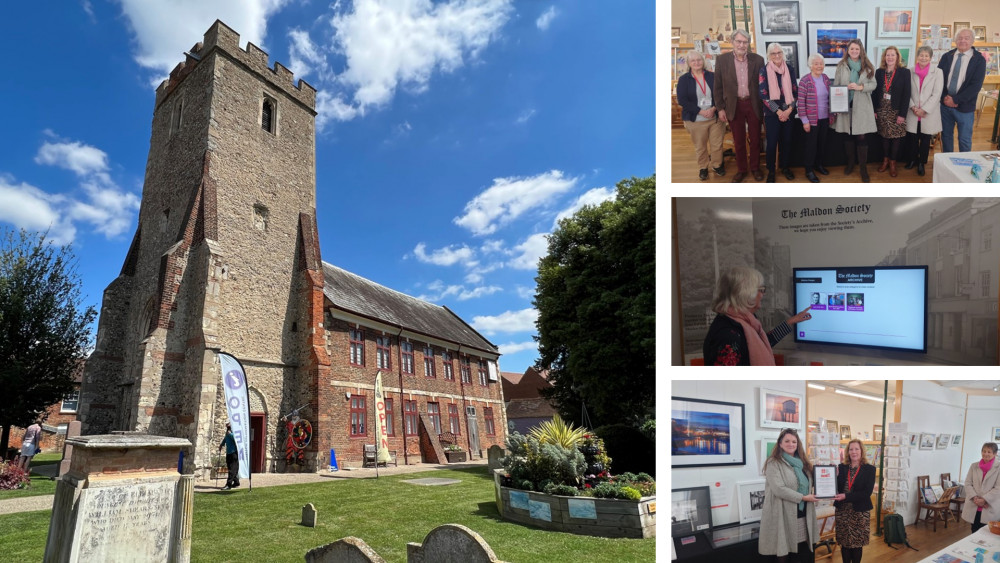 The Maeldune Centre was awarded a sensory accreditation, following the long-awaited installation of the Maldon Society's interactive touchscreen. (Photos: Ben Shahrabi and Maldon District Council)