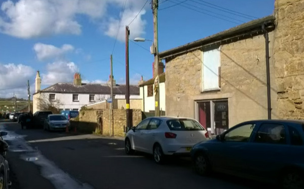 George Street in West Bay with the micro bar building in the centre