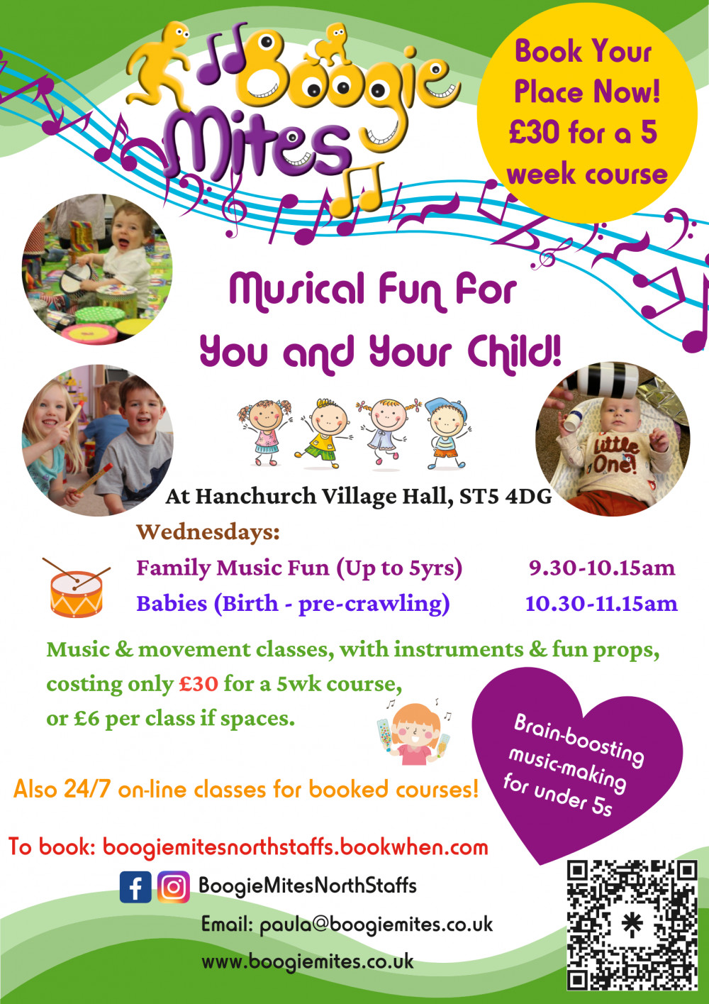Boogie Mites Music & Movement classes, age 0-4yrs Boogie Mites Music & Movement classes, age 0-4yrs