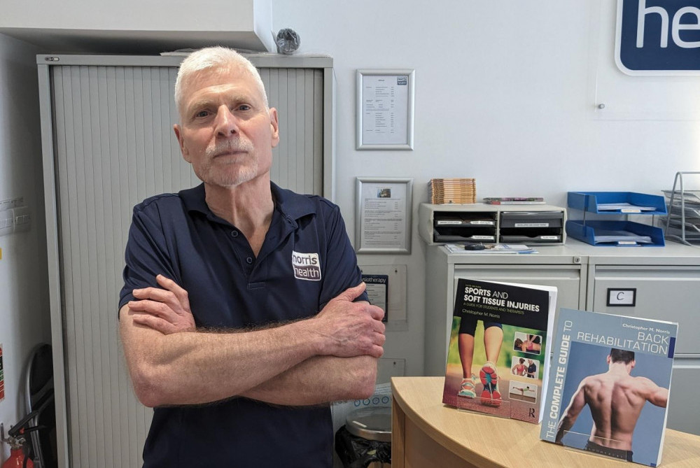 Dr Norris has published multiple bestselling books on physiotherapy and has had the Congleton practice for 25 years (Image - Nub News)