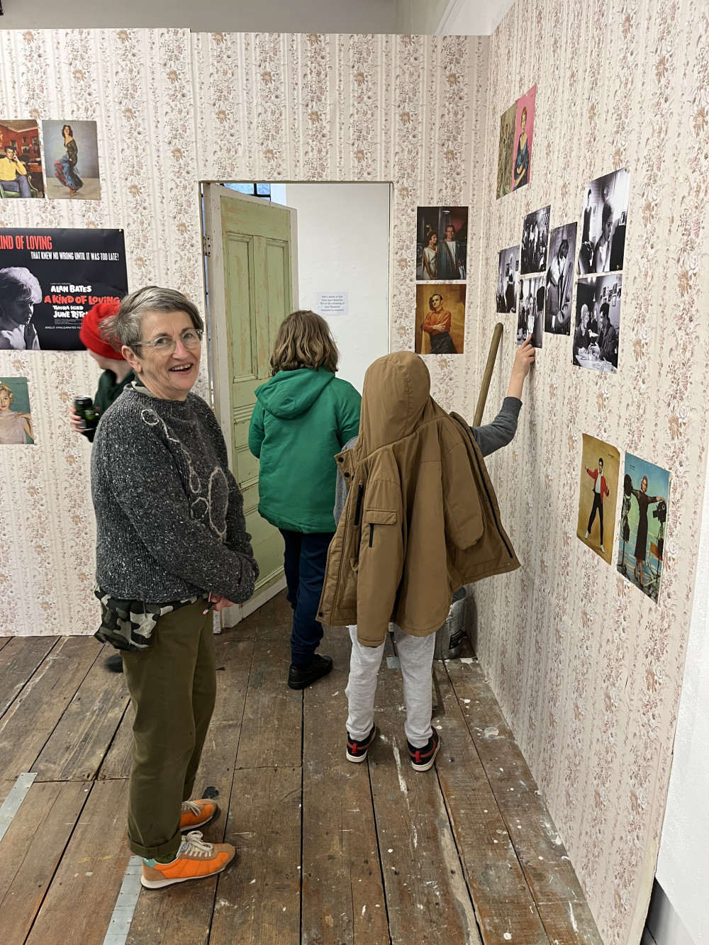 Youth club visit the Memento Film and Memory exhibition with curator Caroline Greville-Morris