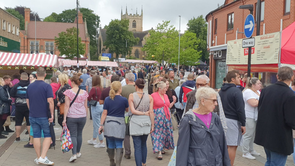 Nub your local event for free with Hucknall Nub News today! Pictured: Hucknall's annual food and drink festival, one of the town's biggest events of the year. Photo courtesy of Ashfield District Council.