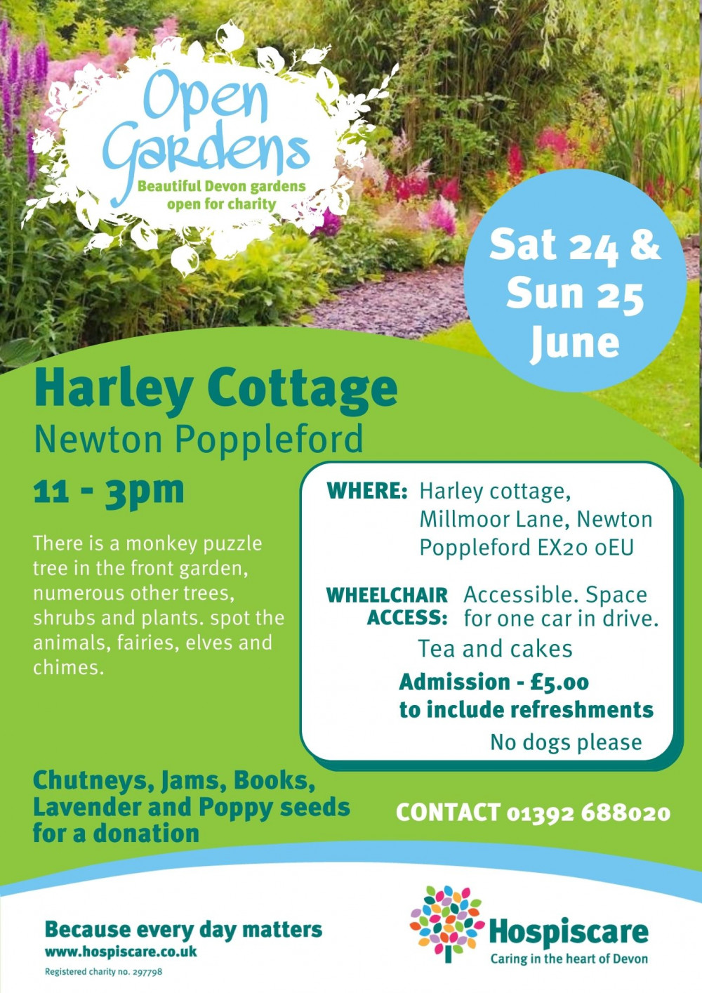 Open Gardens for Hospiscare across East Devon 