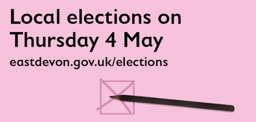 Elections for East Devon District Council and town/parish councils will be held on May 4