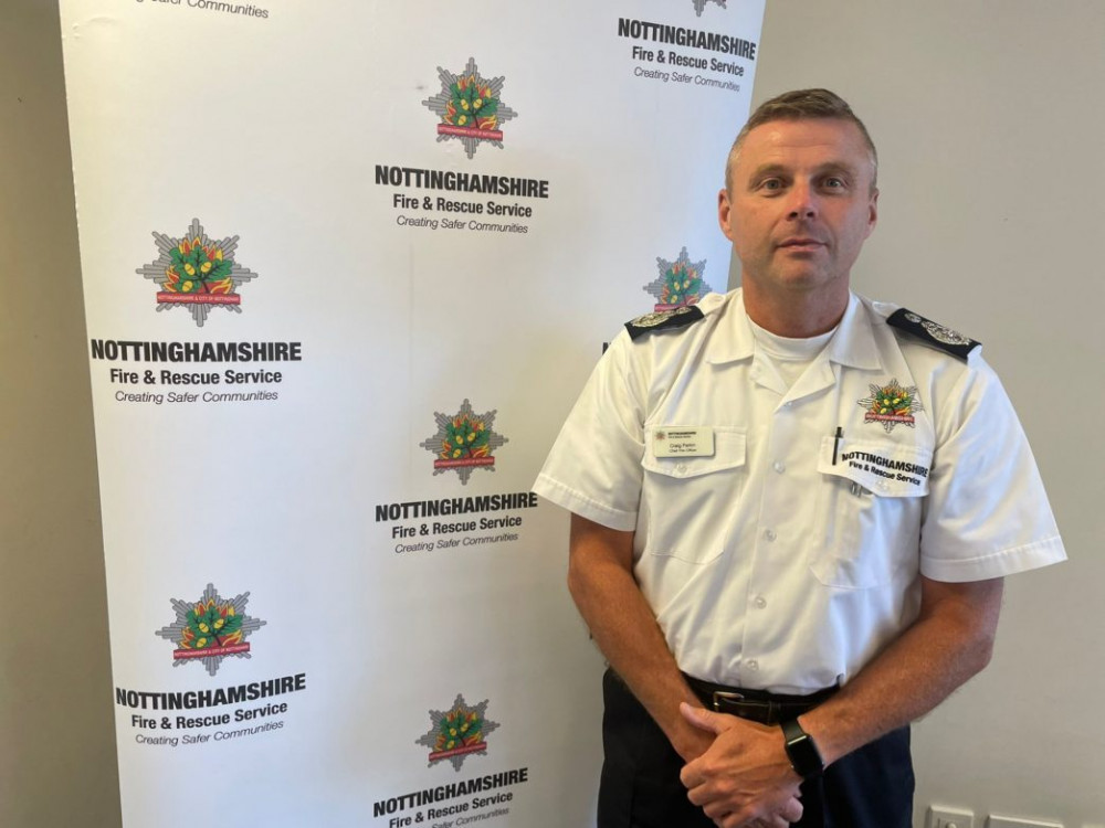 Equipment packs to deal with explosive and highly traumatic injuries have been introduced for firefighters in Nottinghamshire in response to an inquiry into the Manchester Arena bombing. Pictured: Chief Fire Officer Craig Parkin. Photo courtesy of Nottinghamshire Fire and Rescue Service.