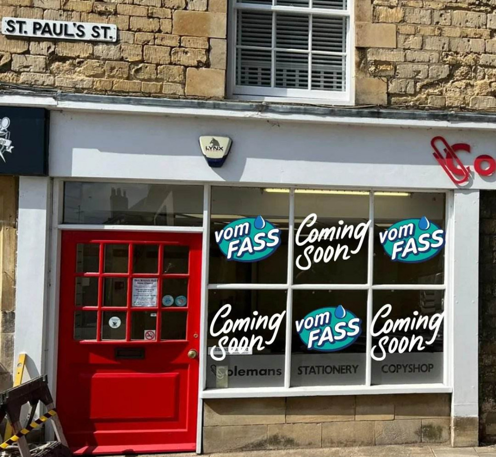 The store will be locate on St Paul's Street, Stamford. Image credit: VOM FASS Stamford. The store will be locate on St Paul's Street, Stamford. Image credit: VOM FASS Stamford.