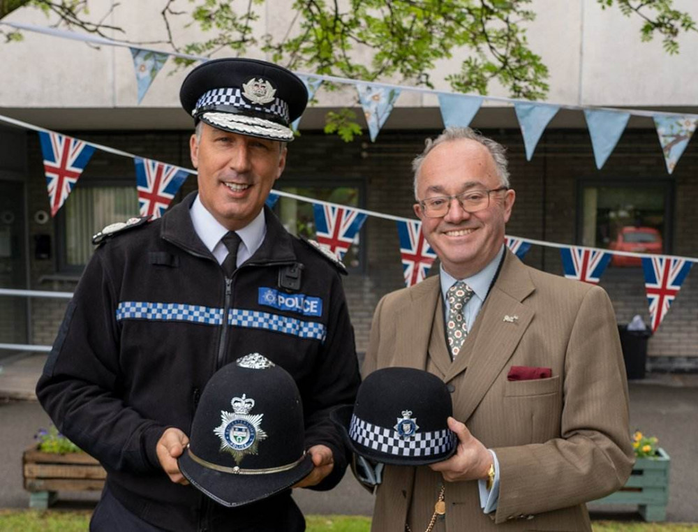 PCC Rupert Matthews and CC Rob Nixon. Image credit: Leicester, Leicestershire and Rutland Police. 