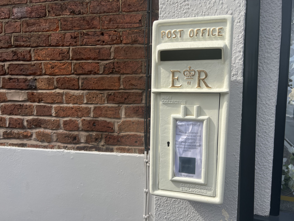 The postbox is situated on Hartshill Road, Hartshill (Nub News).