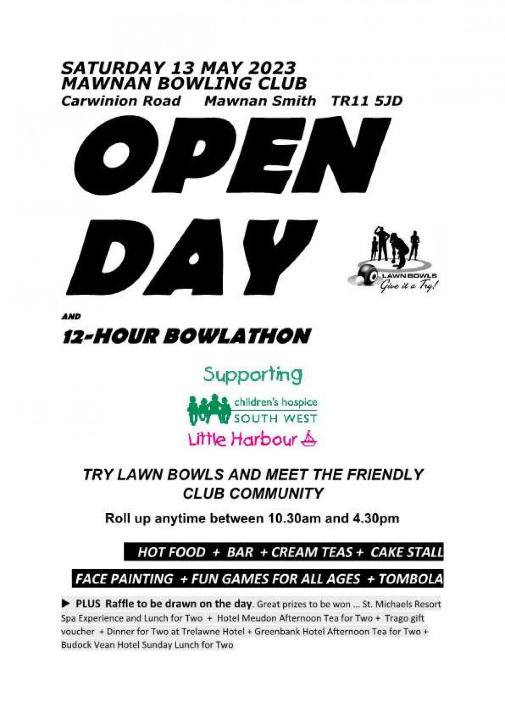 Open Day & 12 hour Bowlathon