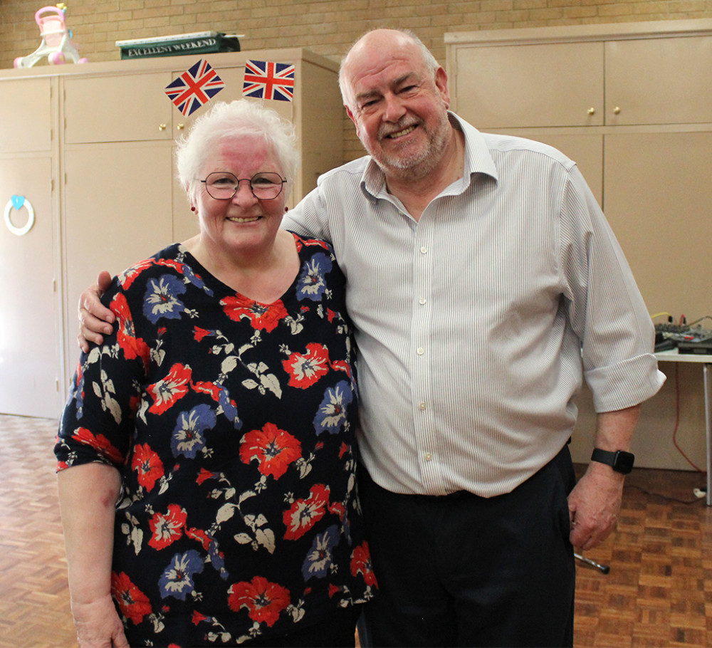 Seaton Memory Cafe chair and co-ordinator, Yvonne Addington, with volunteer Robin Hodges