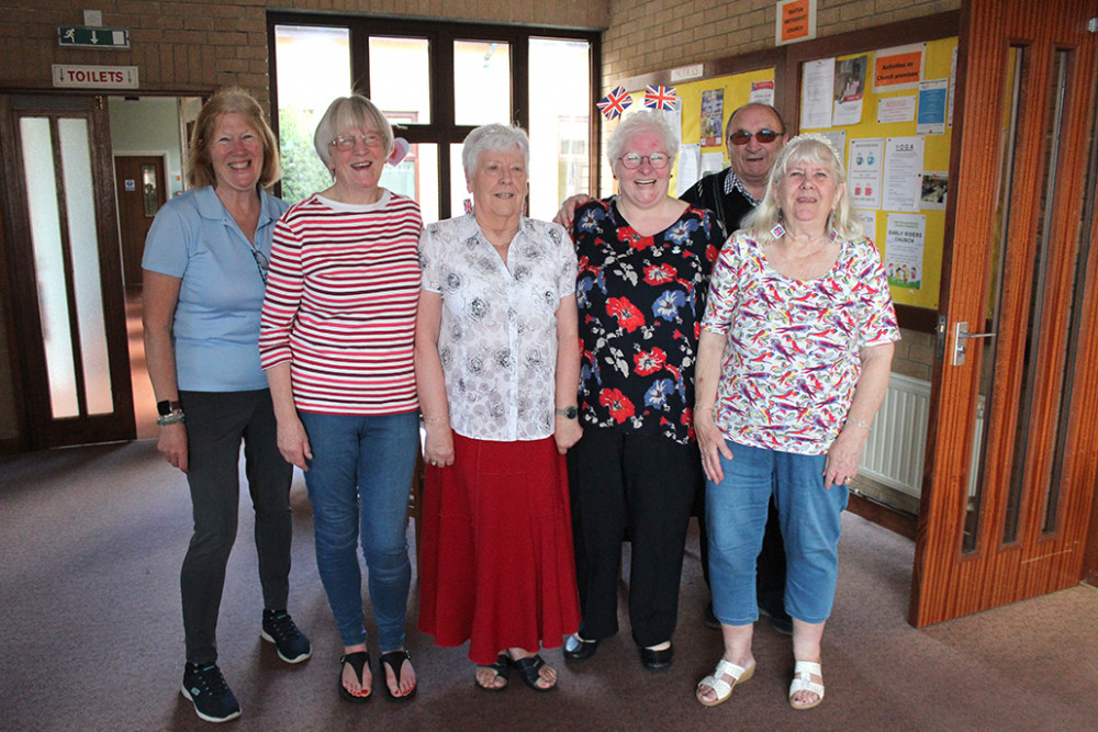 Volunteers at the Seaton Memory Cafe coronation party