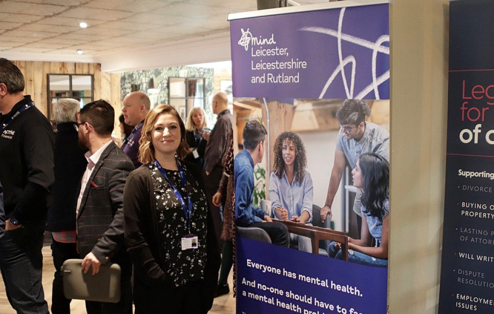 Rachel Nott of the Mind charity at a recent Ashby Connect event at The Beeches. Photos: Chloe Murfin