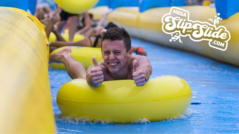 You can currently book a spot from July (Image: Mega Slip and Slide) 