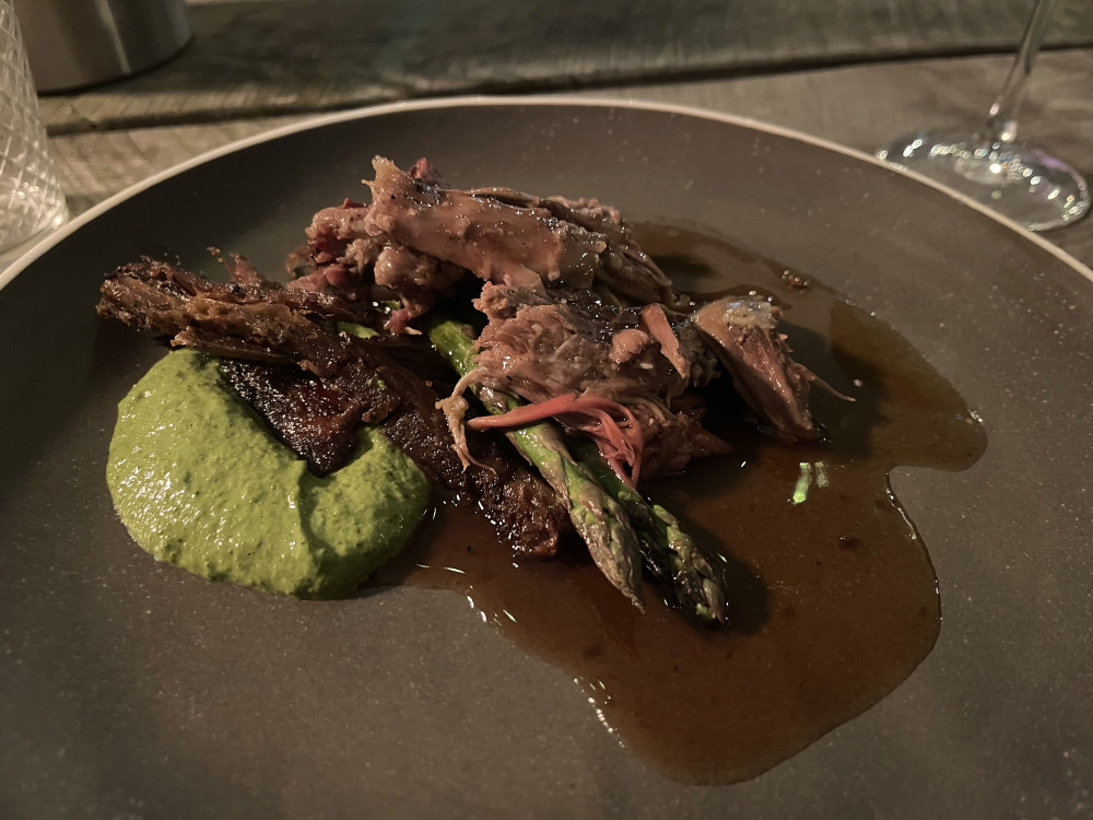 The main course of Haye Farm lamb The main course of Haye Farm lamb