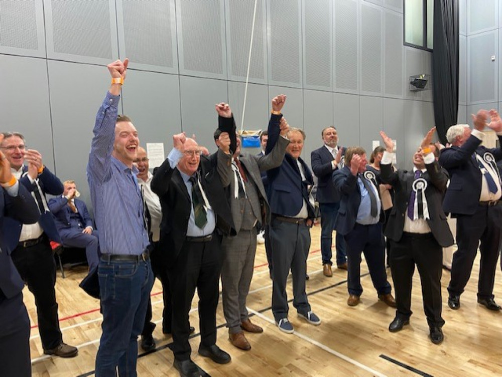 The Ashfield Independents claimed all but one Hucknall seat as they swept to another commanding victory at this year’s District Council elections. Photo Credit: Tom Surgay.