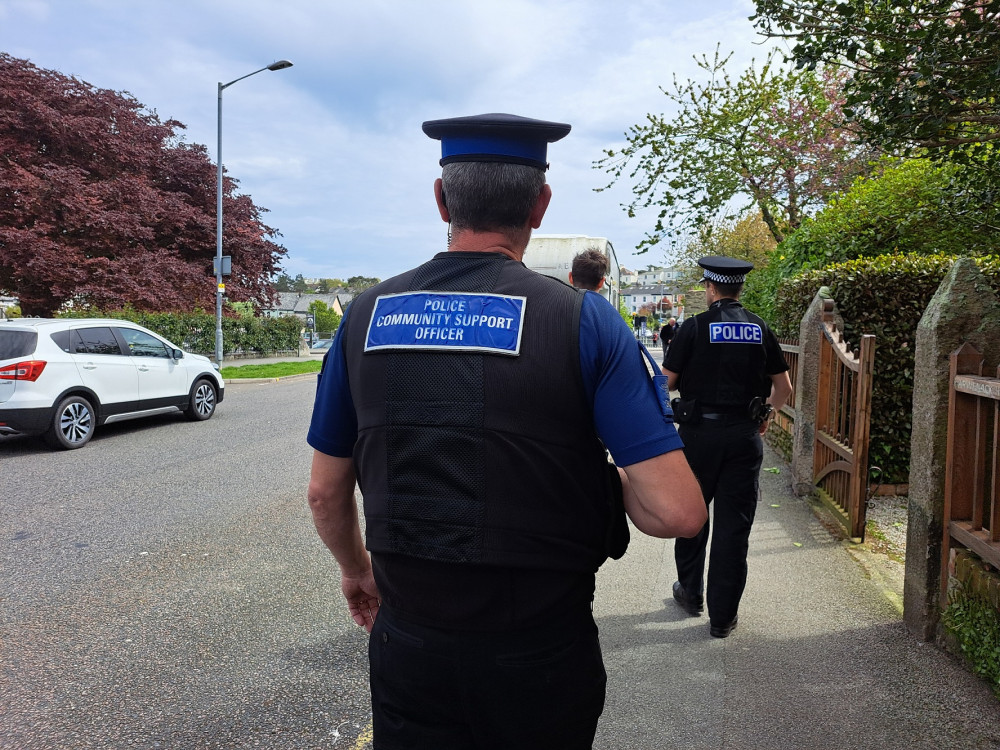 Police on the beat in Falmouth (Image: Devon and Cornwall Police)