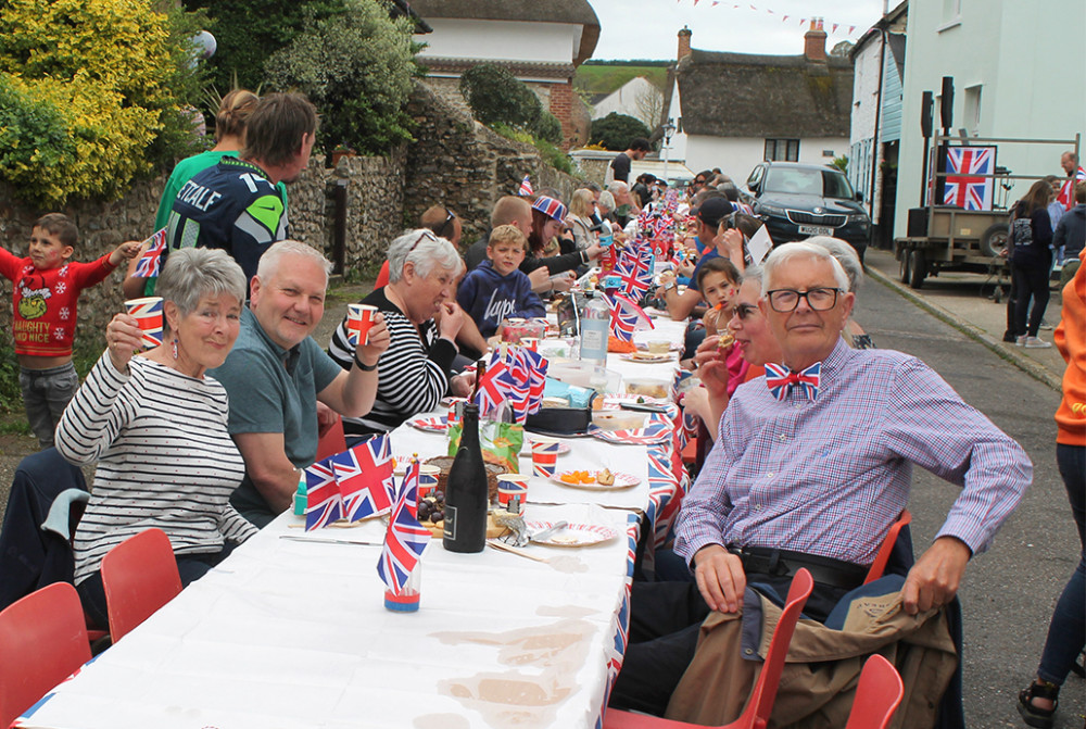 Residents of Colyton enjoy a street party on Sunday (photo credit: Philip Evans) Residents of Colyton enjoy a street party on Sunday (photo credit: Philip Evans)