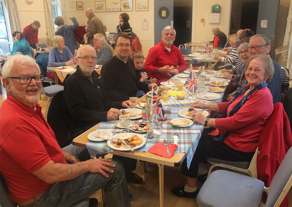 Colyford residents enjoyed a Big Breakfast on Bank Holiday Monday (photo credit: Francesca Evans) Colyford residents enjoyed a Big Breakfast on Bank Holiday Monday (photo credit: Francesca Evans)