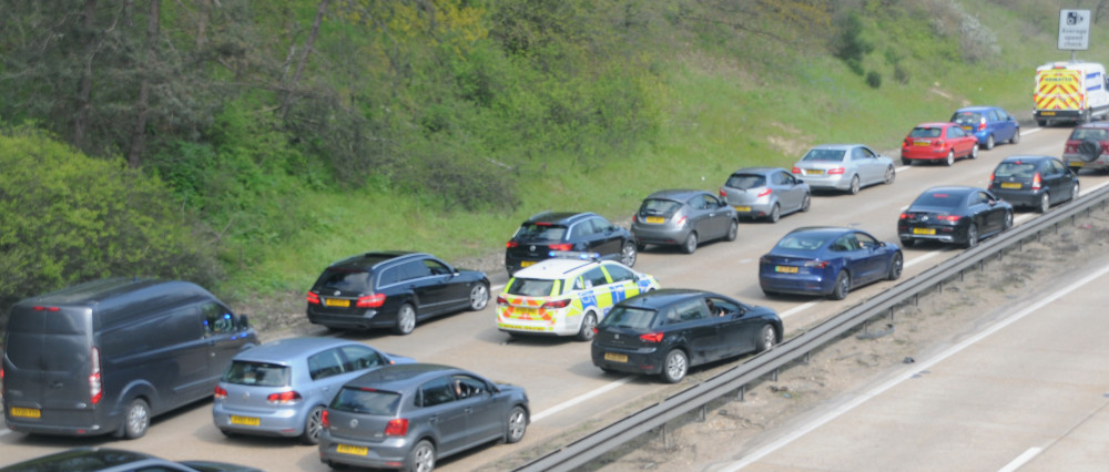 Traffic delays eastbound on Orwell Bridge (Picture Nub news)