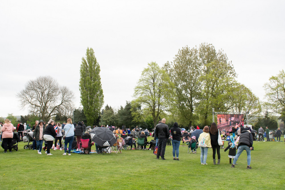 The screening of the King’s Coronation at Hucknall’s Titchfield Park has been branded a success by its organisers, Ashfield District Council. Photo courtesy of Ashfield District Council.