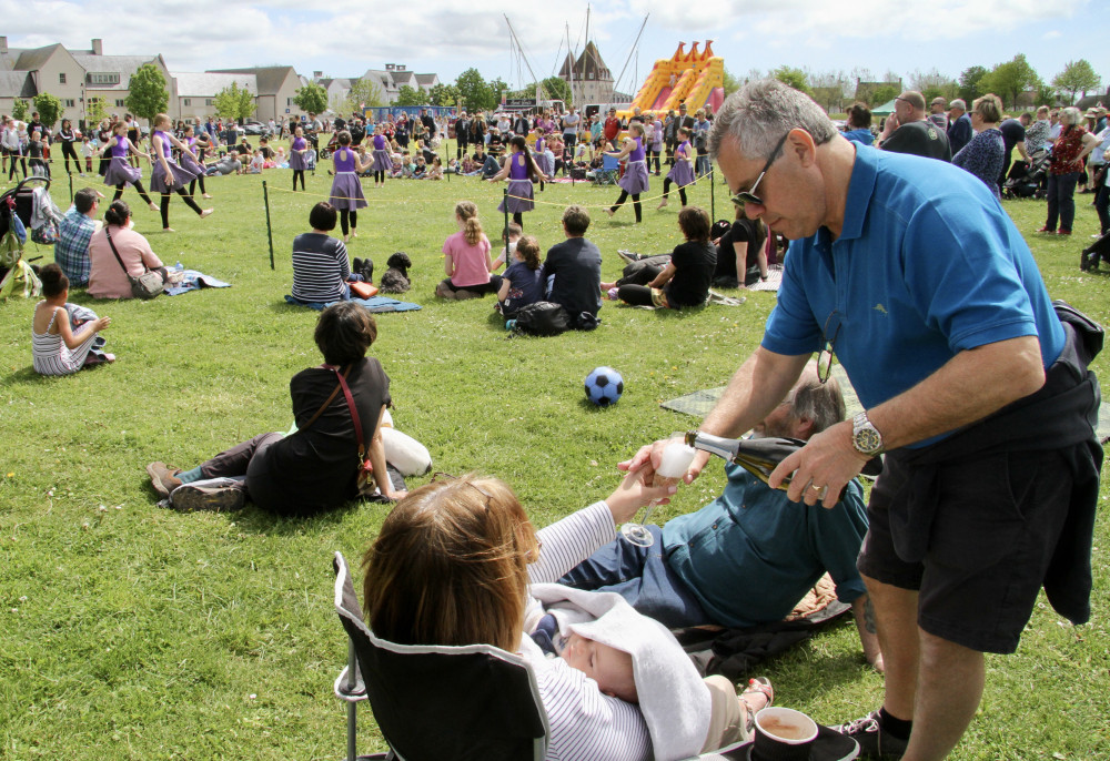 The coronation fun day at the Great Field in Poundbury The coronation fun day at the Great Field in Poundbury (photo credit: Jane Norman and Dorset Bays)