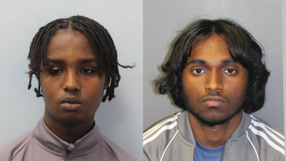 Vanushan Balakrishnan and Ilyas Suleiman. Photo: Metropolitan Police.