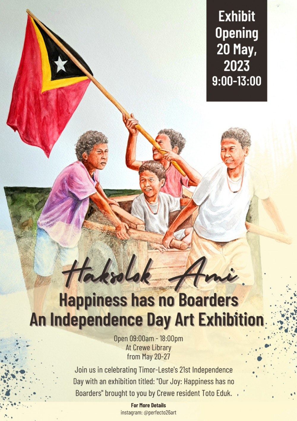 Art Exhibition: Haksolok Ami at Crewe Library, Forge Street.